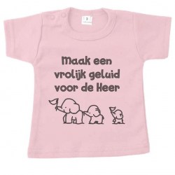 kort shirt roze maak een vrolijk geluid